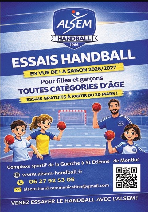Tu veux jouer au Hand? Viens faire un essai