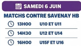 Matchs amicaux du samedi 6 juin